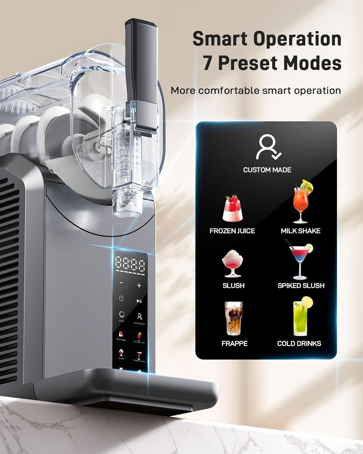 🍹 7-in-1 Frozen Drink & Slushie Maker – Fast Ice Slush, Smoothies & Party Drinks in Minutes